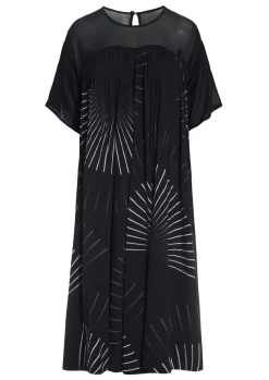 Black fan & red ribbon FSC kjole