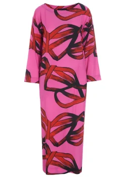 Black fan & red ribbon FSC lang kjole