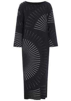 Black fan & red ribbon FSC lang kjole