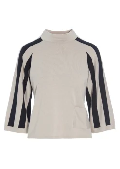 Bloom knit højhalset bluse