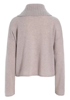 Cloud cashmere bluse med krave