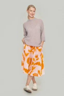 Cloud cashmere bluse med rund hals