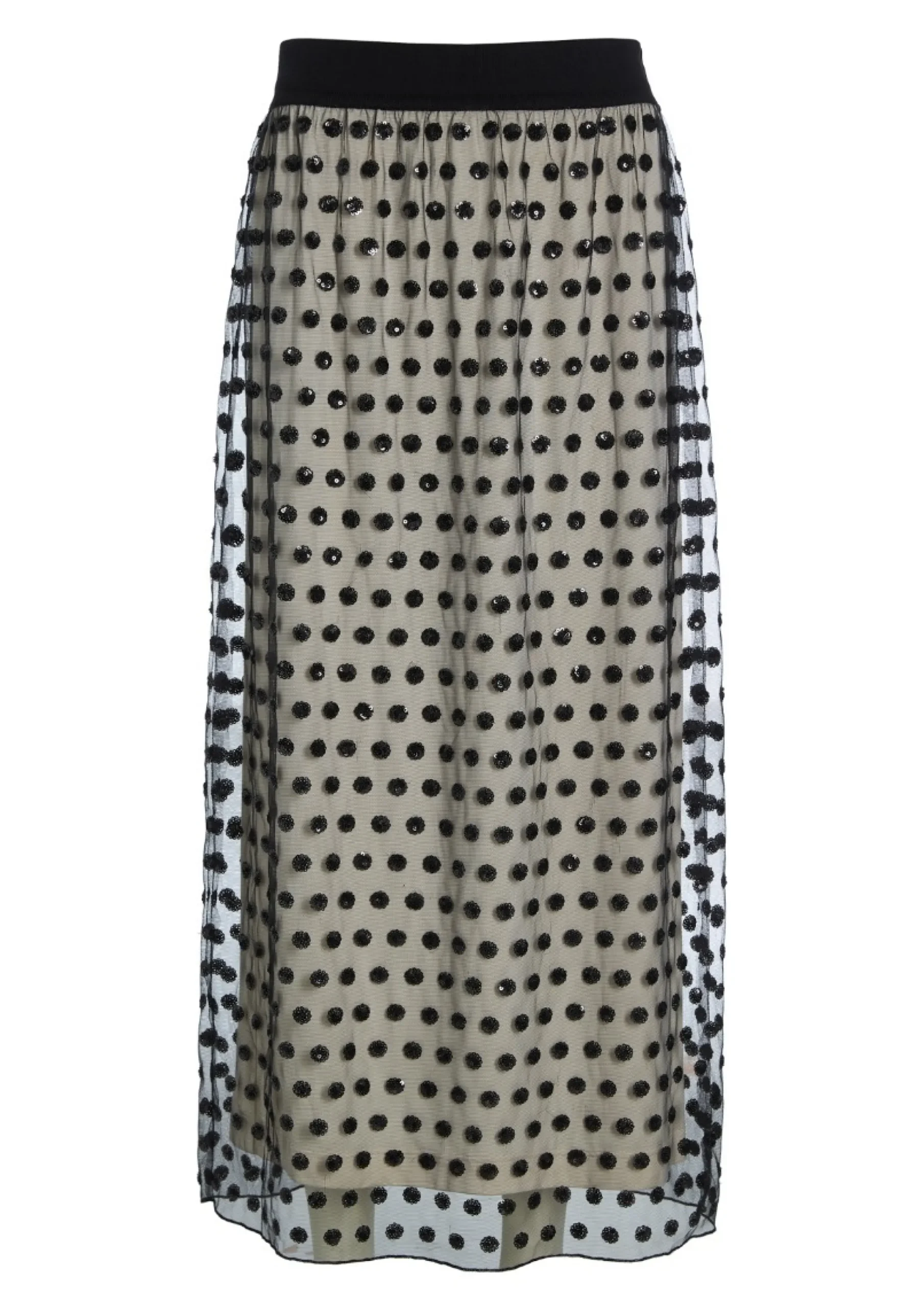 Embroidery mesh nederdel