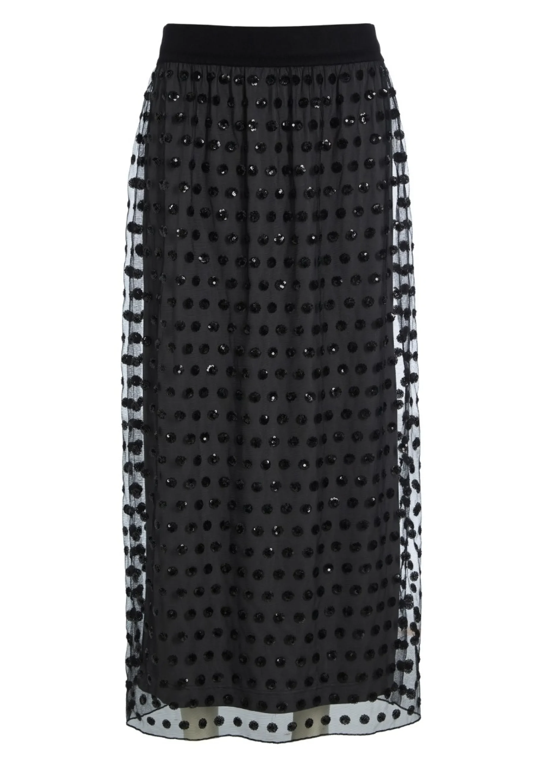 Embroidery mesh nederdel