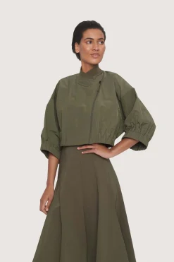 Fukkura poplin bomber jakke