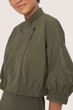 Fukkura poplin bomber jakke