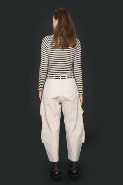 Fukkura poplin bukser med bindebånd