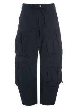 Fukkura poplin bukser med bindebånd