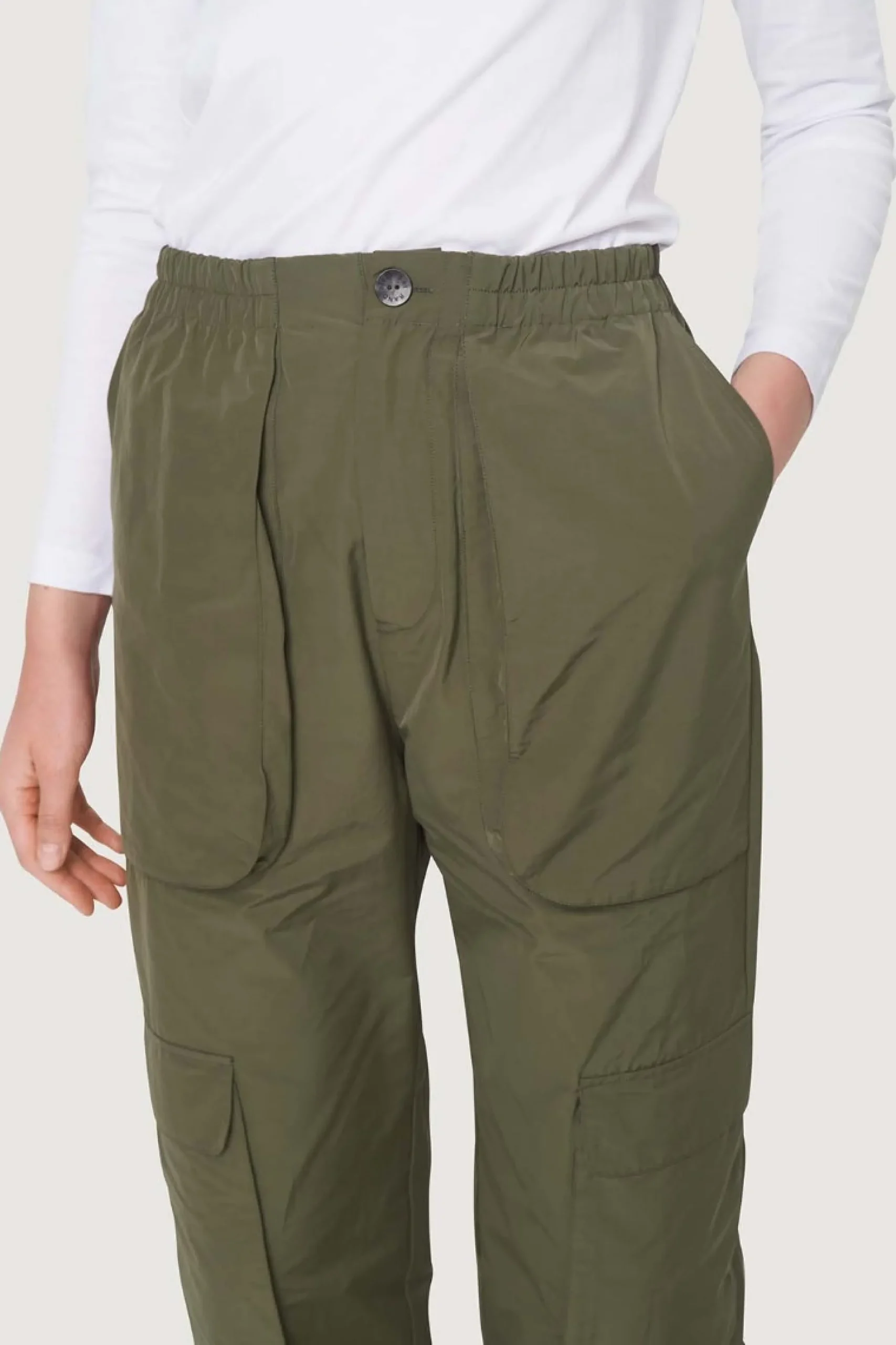 Fukkura poplin lommebukser