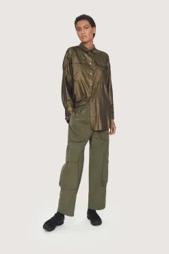 Fukkura poplin lommebukser