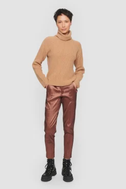 Gamine knit højhalset bluse