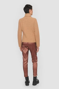 Gamine knit højhalset bluse