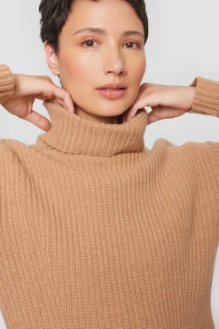 Gamine knit højhalset bluse