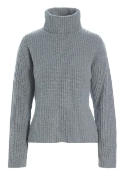 Gamine knit højhalset bluse