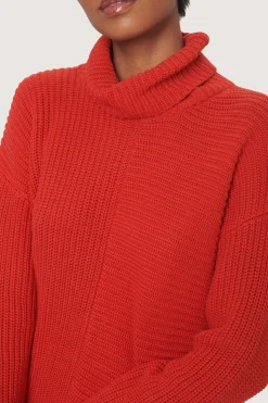 Gamine knit rullekrave sweater