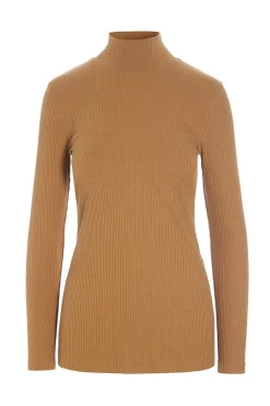 Globe rib højhalset bluse