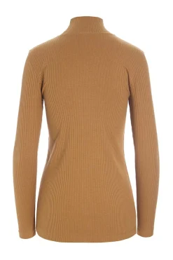 Globe rib højhalset bluse