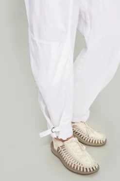 Lazy linen bukser med spænde