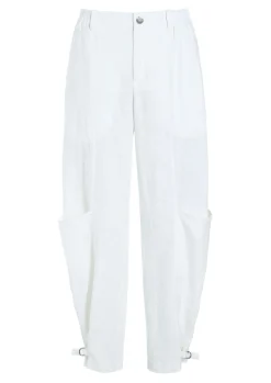 Lazy linen bukser med spænde