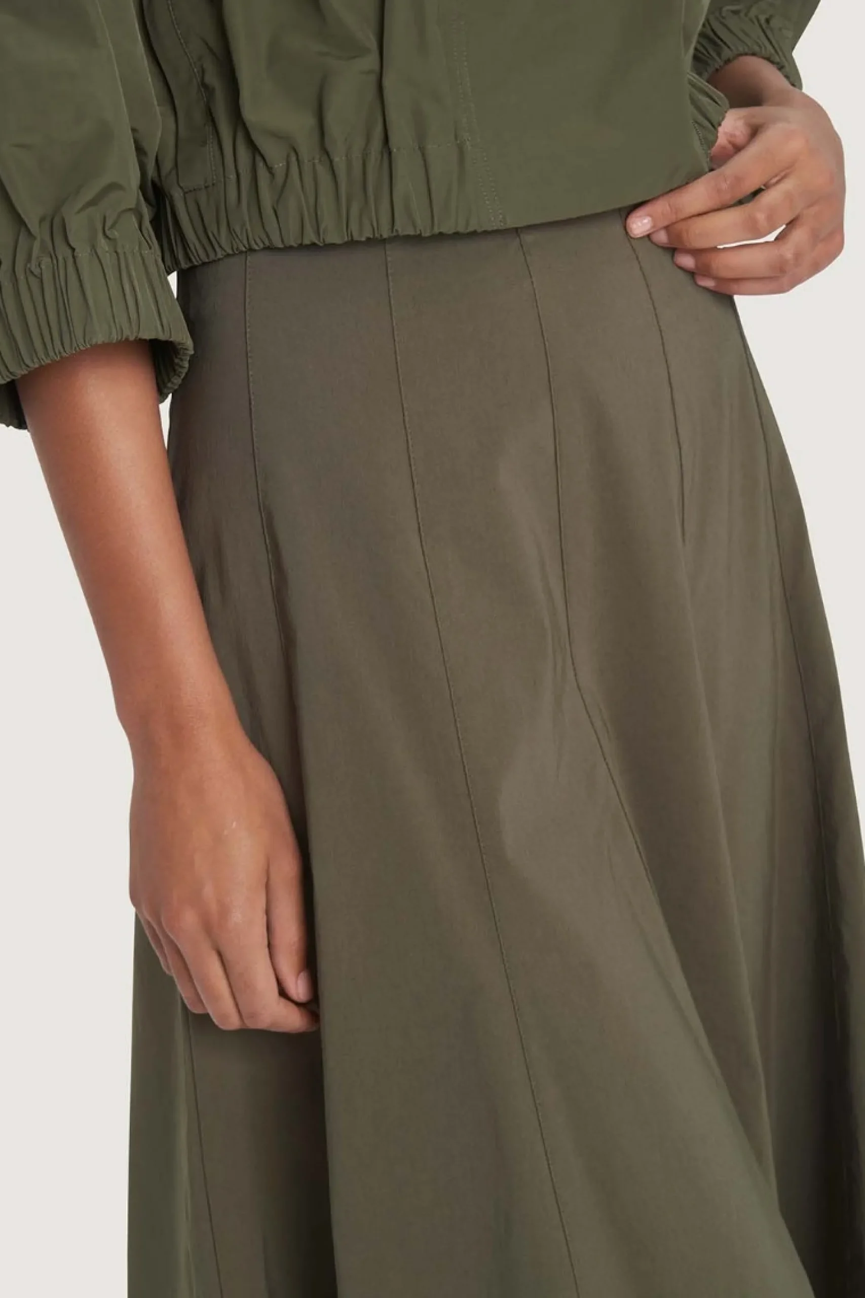 Magic stretch lang nederdel