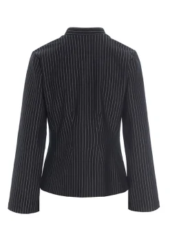 Pinstripe jersey jakke