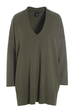 Saku bluse med v-hals