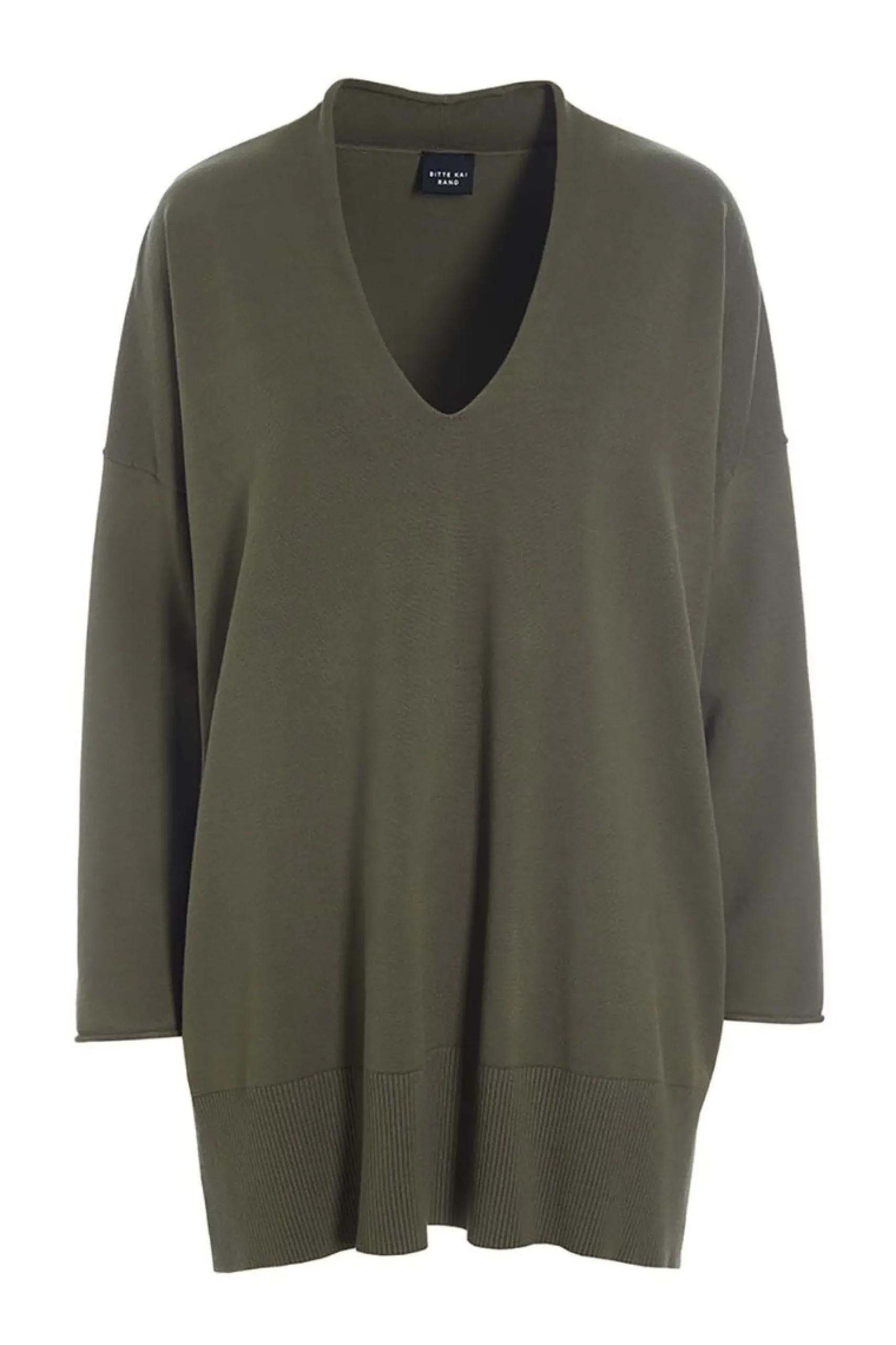 Saku bluse med v-hals