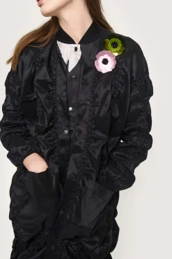 Sequin flower broche