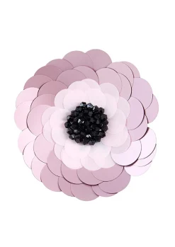 Sequin flower broche