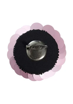 Sequin flower broche