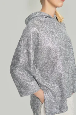 Silver sweat bluse