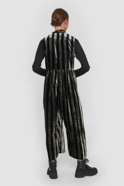 Velvet stripe buksedragt