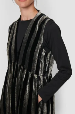 Velvet stripe buksedragt