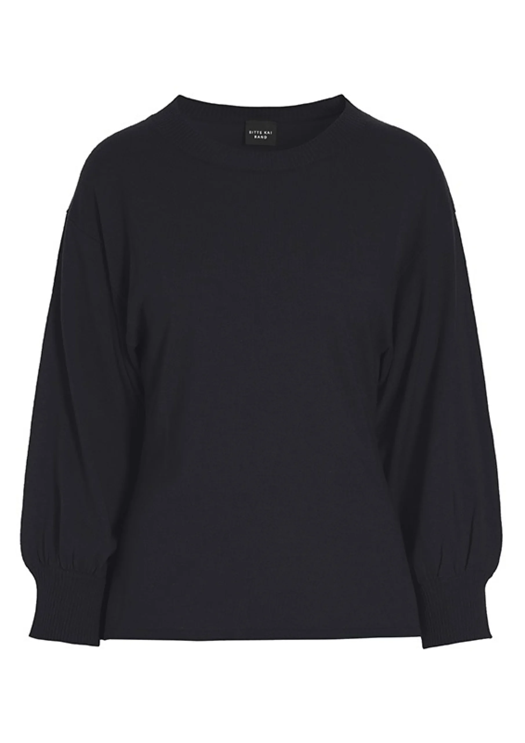 Wakasu wool blend bluse med 3/4 ærme