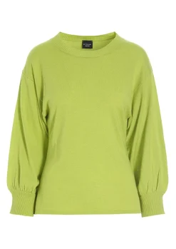 Wakasu wool blend bluse med 3/4 ærme